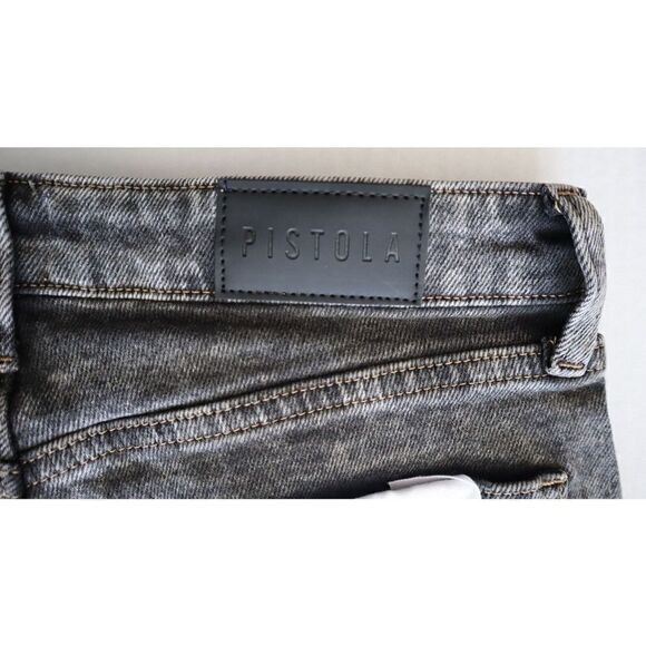 Pistola P6088RYB Women Sz 28 Black Lennon Hi-Rise Cropped Boot Denim Jeans - Picture 6 of 10
